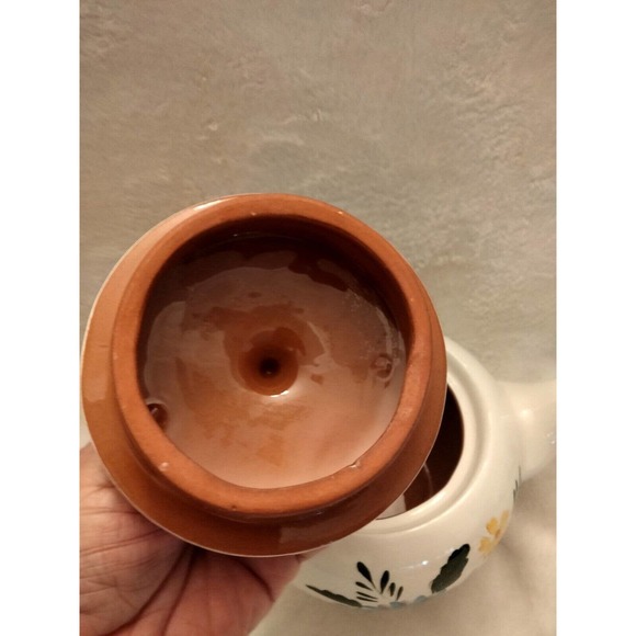 Vintage Stangl Hand Painted Floral Teapot Denmark - Picture 4 of 11